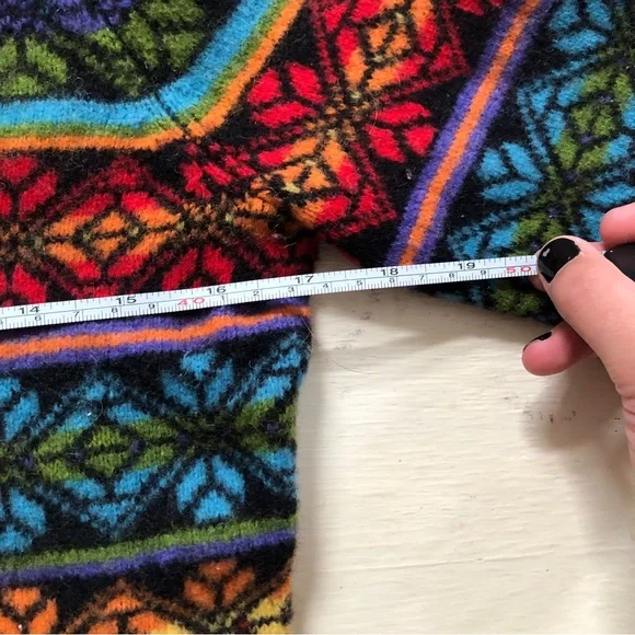 Rainbow Pattern Wool Sweater - Picture 12 of 15